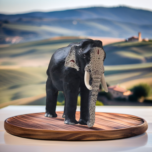 3-Inch Miniature of Thechikottukavu Ramachandran Elephant Suitable for Car Dashboards & Home Decor